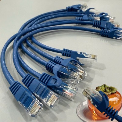 Dây nhảy patch cord 0.3m cat5 màu xanh...