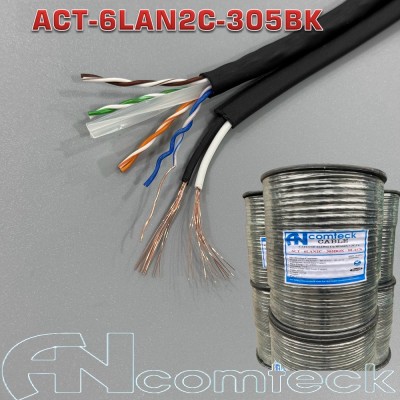 Cáp mạng liền nguồn Cat6 UTP + 2C lõi...