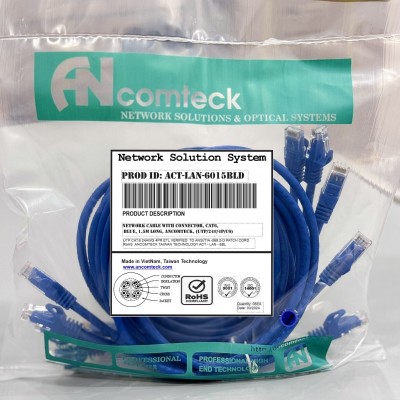 DÂY NHẢY PATCH CORD CAT6 UTP 1.5M lõi...