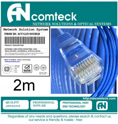 DÂY NHẢY PATCH CORD CAT6 UTP 2M lõi đồng...