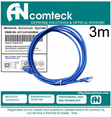 DÂY NHẢY PATCH CORD CAT6 UTP 3M lõi đồng...